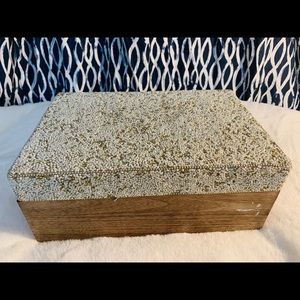 Vintage/Boho Hand Work Wood Jewelry Box